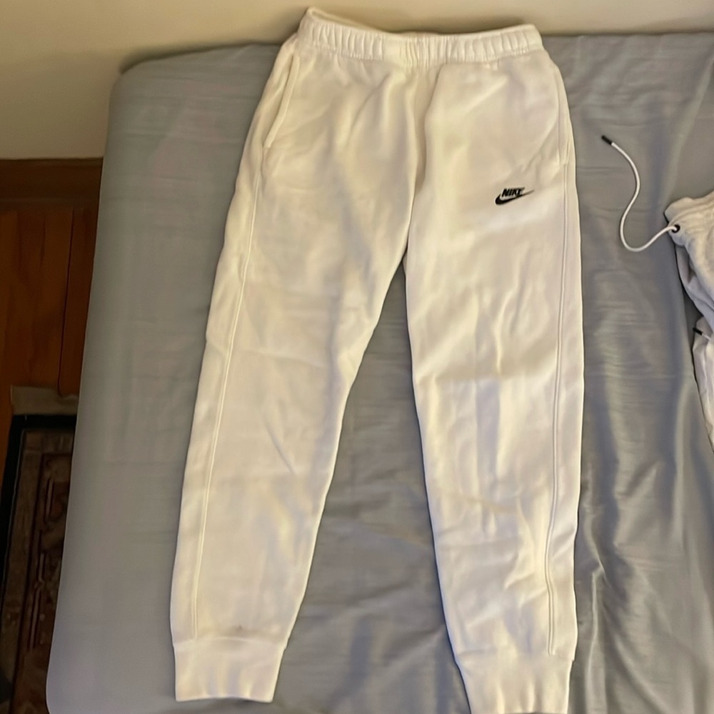White Nike Joggers